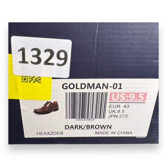 Bruno Marc Men's Square Toe Classic Business Dress Shoes Goldman 1 Size‎ 9.5 - Picture 10 of 10